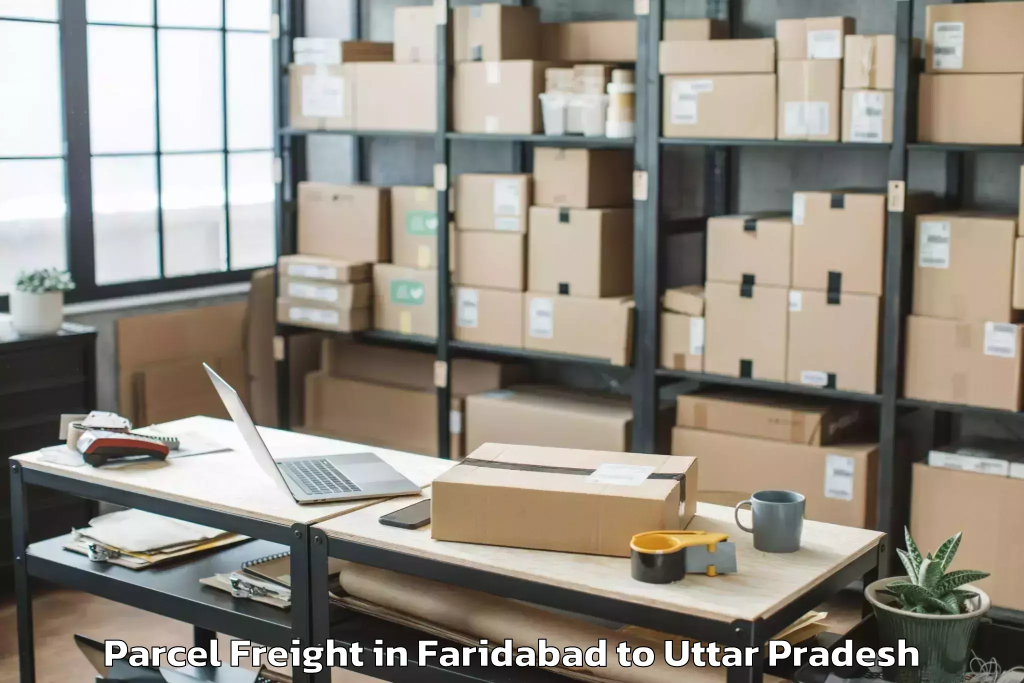 Get Faridabad to Bhadohi Parcel Freight